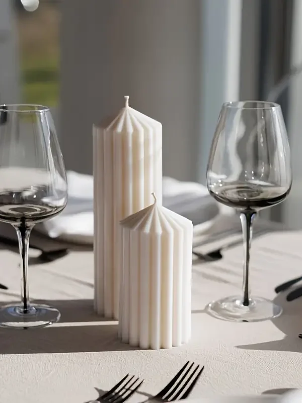 Handcrafted Striped Aromatherapy Candle
